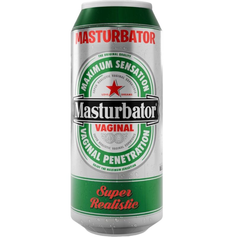 MASTURBADOR MASCULINO EM LATA COM FORMATO DE VAGINA