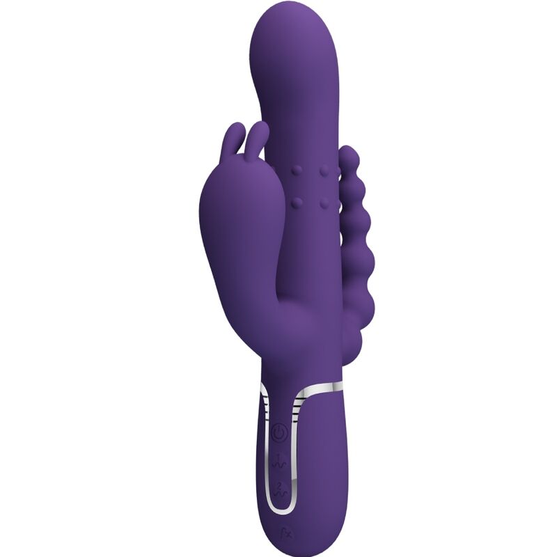 PRETTY LOVE - CAMMY TRIPLO VIBRADOR MULTIFUNÇÕES 4 EM 1 ROXO