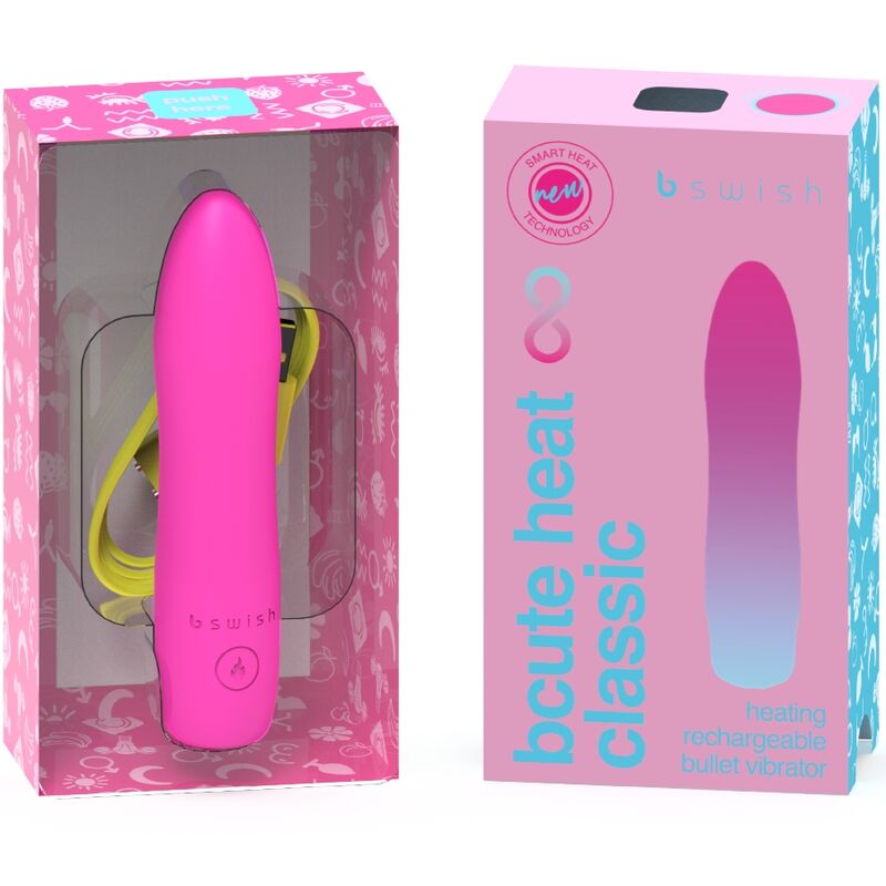 B SWISH - BCUTE INFINITE HEAT VIBRADOR CLÁSSICO COM AQUECIMENTO ROSA