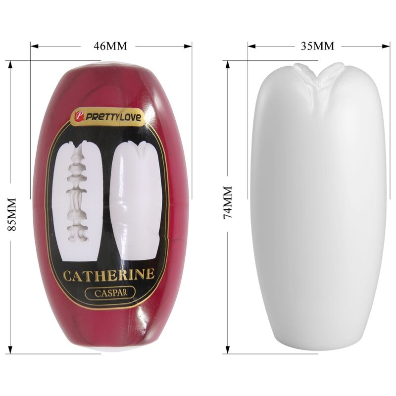 PRETTY LOVE - CATHERINE MASTURBADOR MASCULINO BRANCO