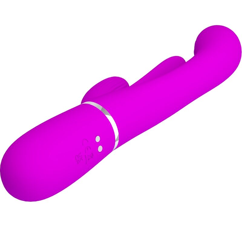 PRETTY LOVE - SHANIA TRIPLO VIBRADOR RABBIT MULTIFUNÇÕES ROSA
