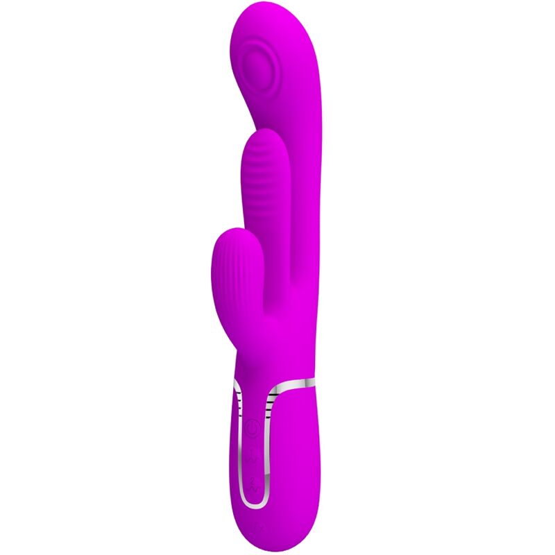 PRETTY LOVE - SHANIA TRIPLO VIBRADOR RABBIT MULTIFUNÇÕES ROSA