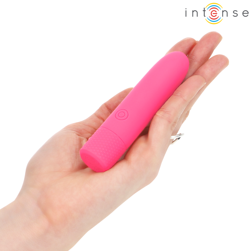 INTENSE - SYMONE BALA VIBRATÓRIA RECARREGÁVEL USB 8 VIBRAÇÕES ROSA 10X2.2CM