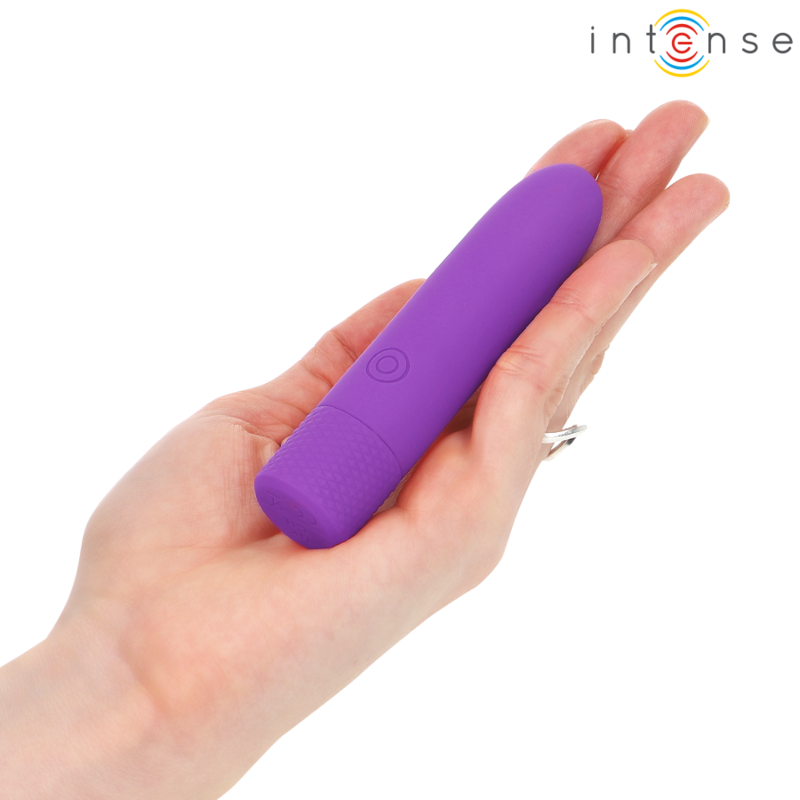 INTENSE - SYMONE BALA VIBRATÓRIA RECARREGÁVEL USB 8 VIBRAÇÕES ROXO 10X2.2CM
