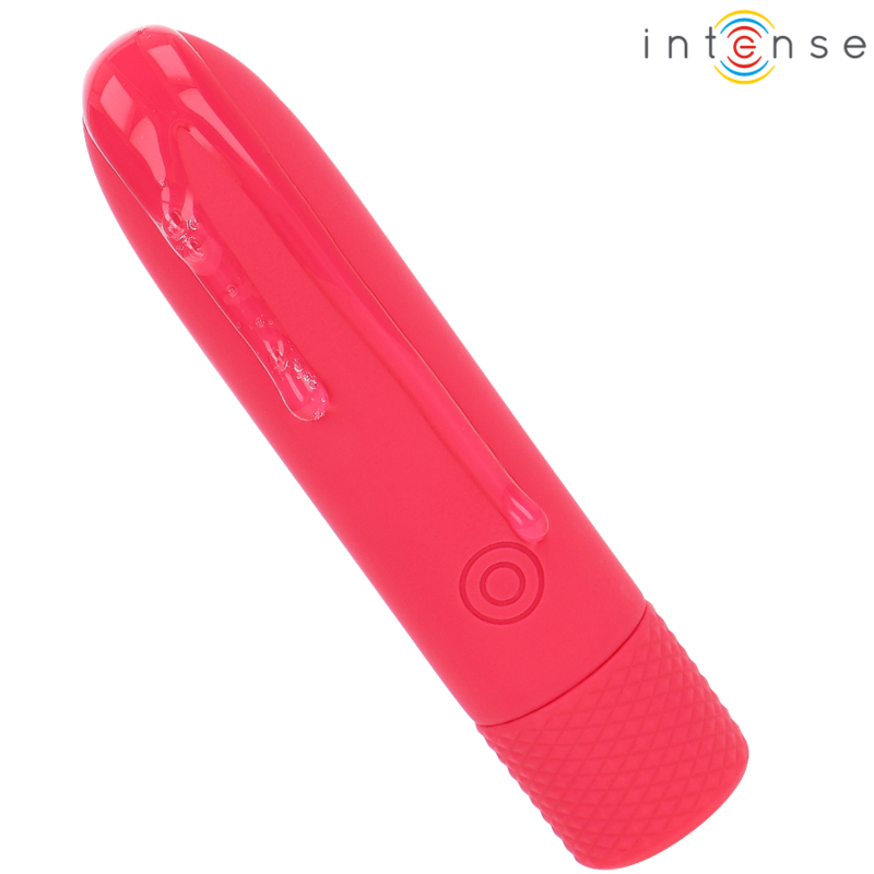 INTENSE - SYMONE BALA VIBRATÓRIA RECARREGÁVEL USB 8 VIBRAÇÕES VERMELHO 10X2.2CM