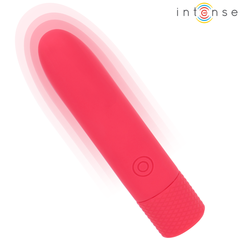 INTENSE - SYMONE BALA VIBRATÓRIA RECARREGÁVEL USB 8 VIBRAÇÕES VERMELHO 10X2.2CM