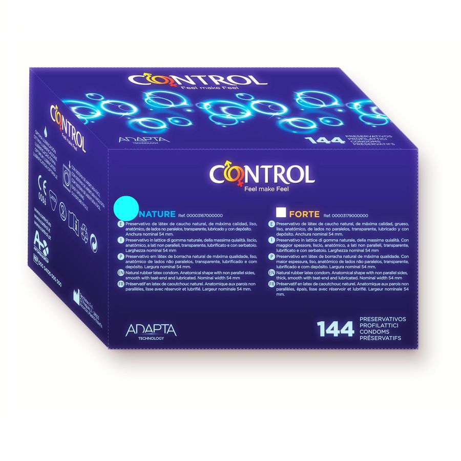 CONTROL - ADAPTA NATURE PRESERVATIVOS 144 UNIDADES - Sex Shop Sexy