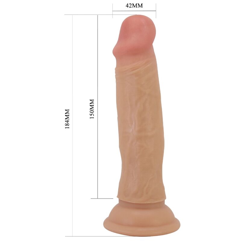 PRETTY LOVE - QUENTIN DILDO REALISTA 18 CM NATURAL