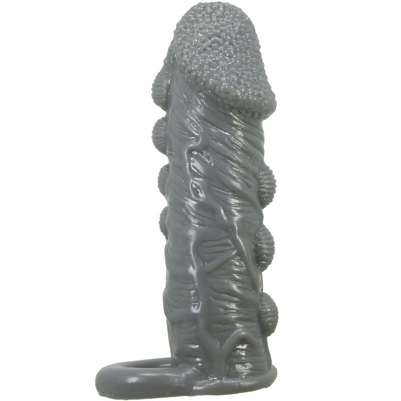 PRETTY LOVE - FUNDA REALISTA ALONGADORA E RETARDANTE PARA PENIS CINZA