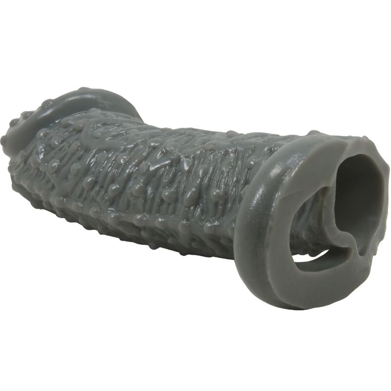 PRETTY LOVE - FUNDA REALISTA ALONGADORA E RETARDANTE PARA PENIS MODELO 2 CINZA