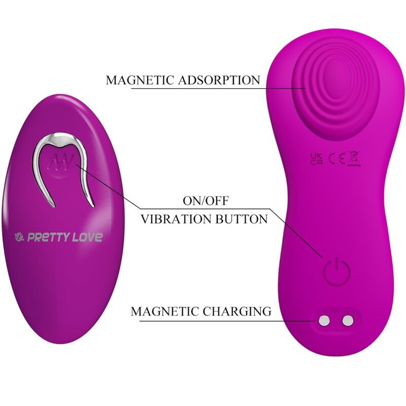 PRETTY LOVE - ROMARIO ESTIMULADOR LAY-ON CLITORIANO COM CONTROLO REMOTO ROSA