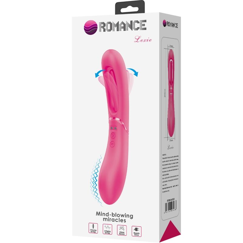 ROMANCE - LEXIE VIBRADOR PONTO G 7 VIBRAÇÕES ROSA
