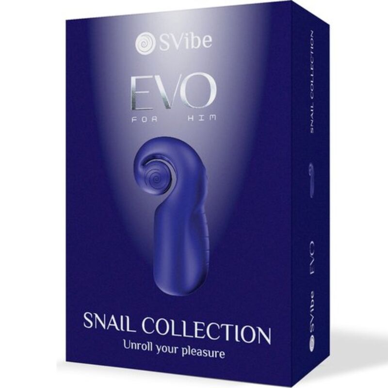 SNAIL VIBE - EVO FOR HIM MASTURBADOR MASCULINO SLIDE NROLL AZUL ESCURO