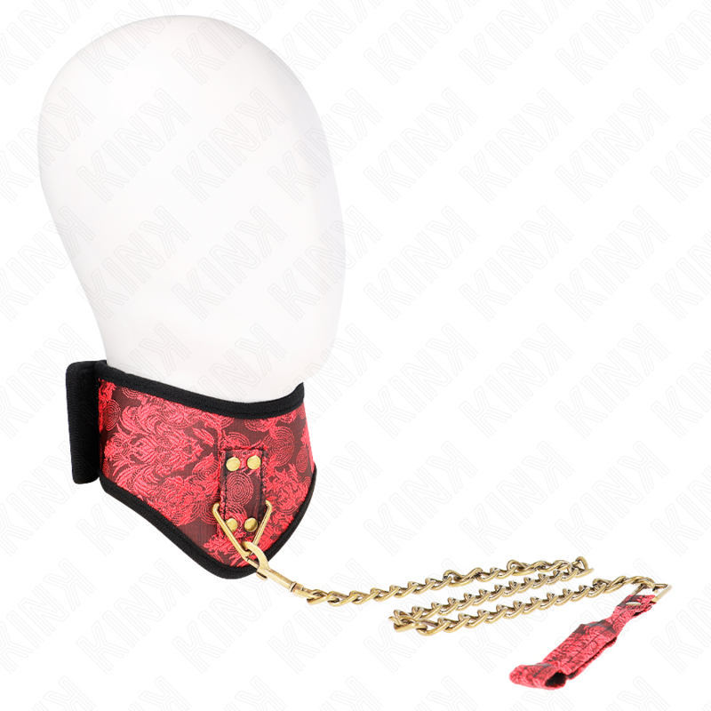 KINK - COLAR COM TRELA EM RENDA 75 CM MODELO SCANDAL 44 X 10 CM