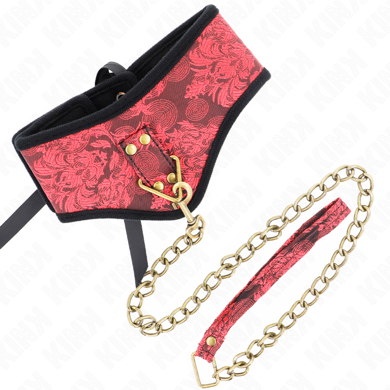 KINK - COLAR COM TRELA EM RENDA 75 CM MODELO SCANDAL 44 X 10 CM