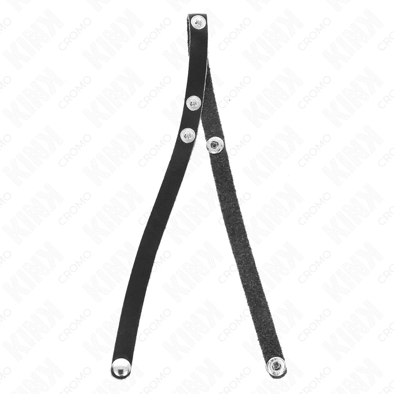 ANEL PÊNIS EM COURO COM FECHO DE PRESSÃO 39 X 1 CM - Sex Shop Sexy