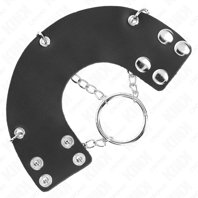 ANEL PENIANO CADEIA METAL COM CINTURÃO DE COURO - Sex Shop Sexy