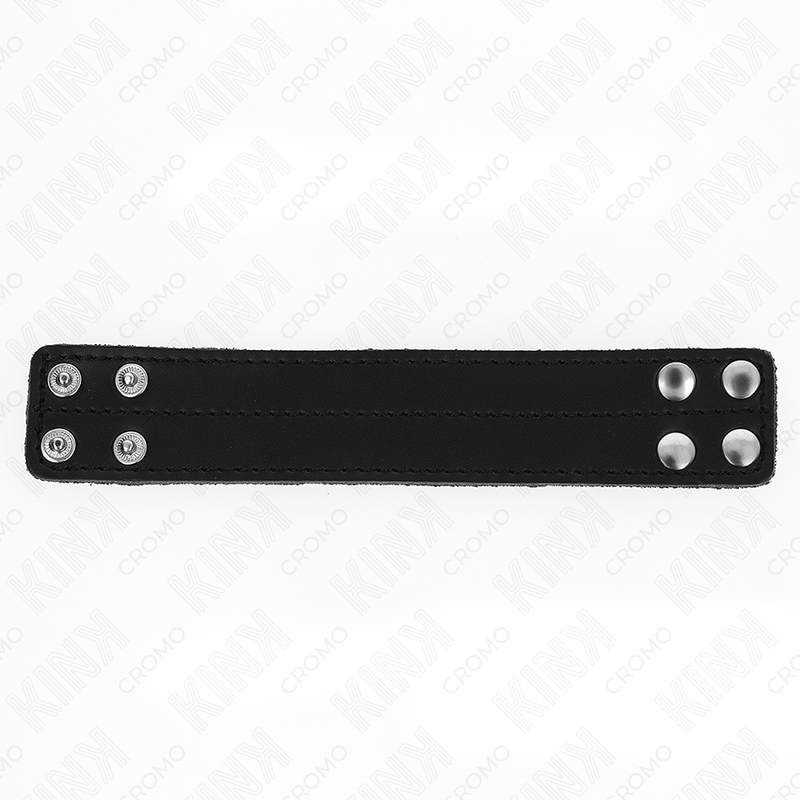 KINK - ANEL PARA PÊNIS EM COURO COM FECHO DE PRESSÃO 18,5 X 3,3 CM