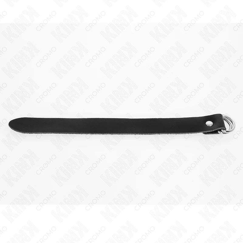 ANEL PENIANO DE COURO COM FECHO DE PRESSÃO 22 X 2 CM - Sex Shop Sexy
