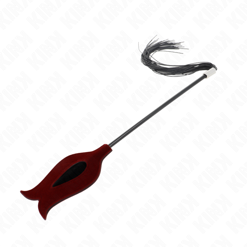 KINK - CHICOTE EM SILICONE COM BORLA EM FORMA DE ROSA 45 CM