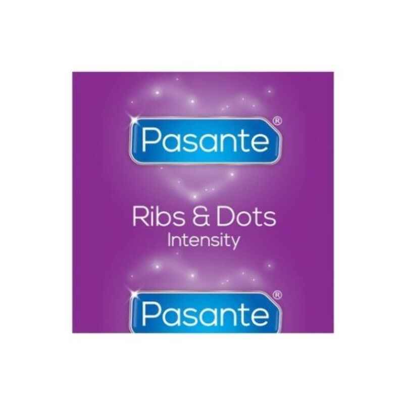 PASANTE - PRESERVATIVOS RIBS & DOTS INTENSITY 144 UNIDADES