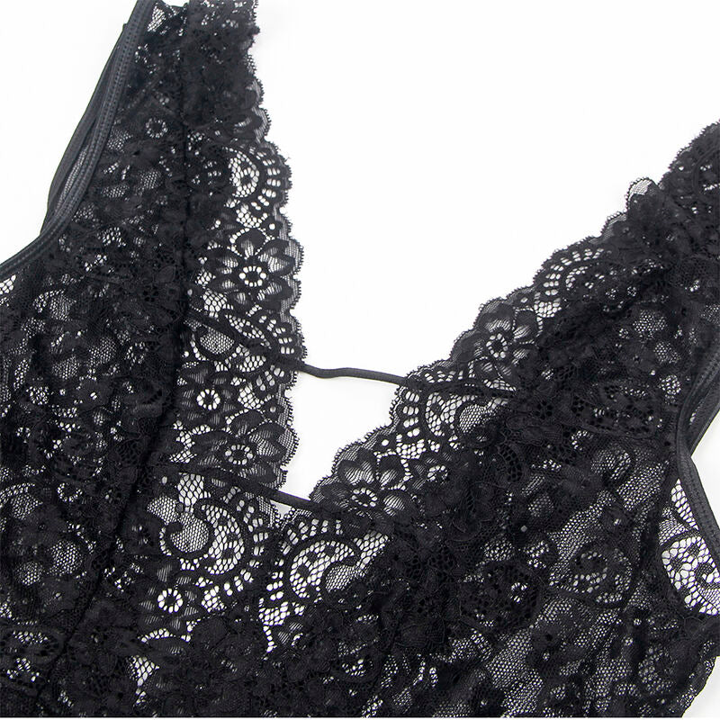 SUBBLIME - 954390 BODY SEXY COM LIGAS PRETO L/XL