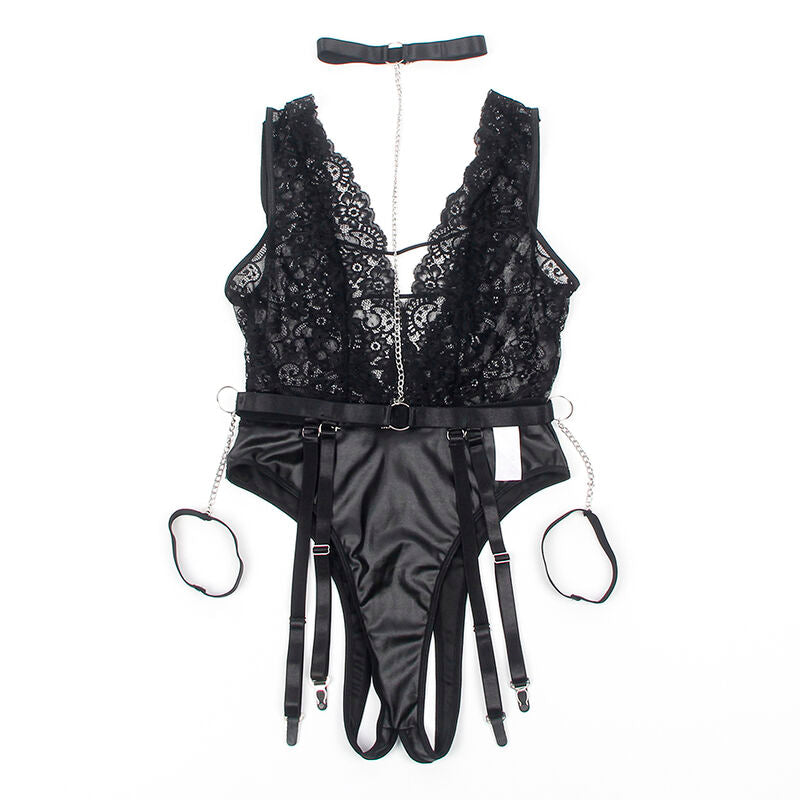 SUBBLIME - 954390 BODY SEXY COM LIGAS PRETO L/XL