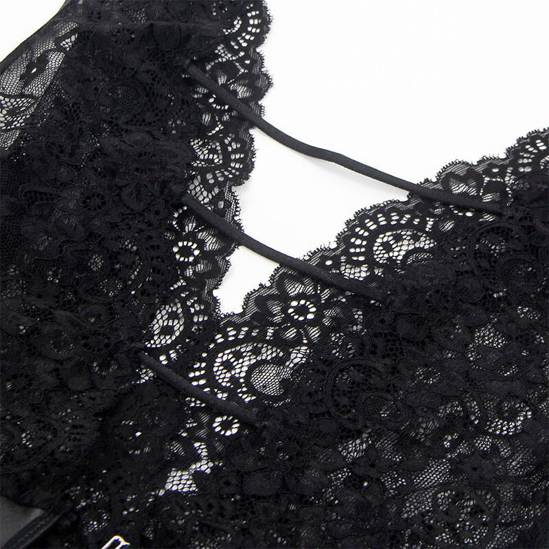 SUBBLIME - 954390 BODY SEXY COM LIGAS PRETO L/XL