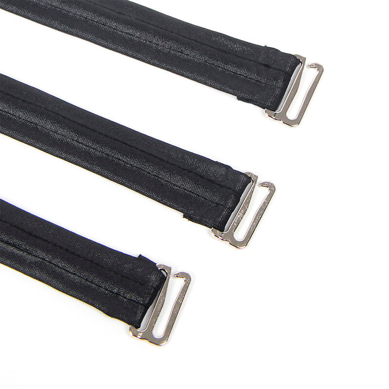 SUBBLIME - 954413 BODY BONDAGE EM COURO PRETO L/XL