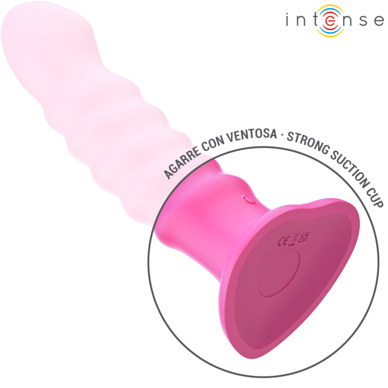 INTENSE - CINDY VIBRADOR TAMANHO L DESIGN EM ESPIRAL 10 VIBRAÇÕES ROSA COM CONTROLO REMOTO