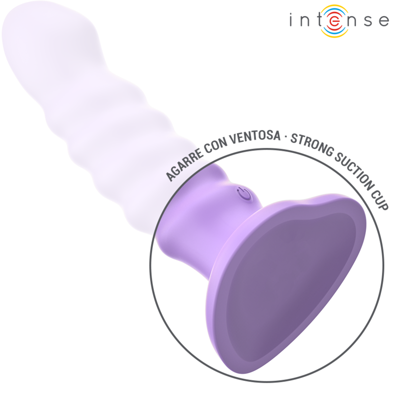 INTENSE - BRENDA VIBRADOR TAMANHO M DESIGN EM ESPIRAL 10 VIBRAÇÕES ROXO COM CONTROLO REMOTO