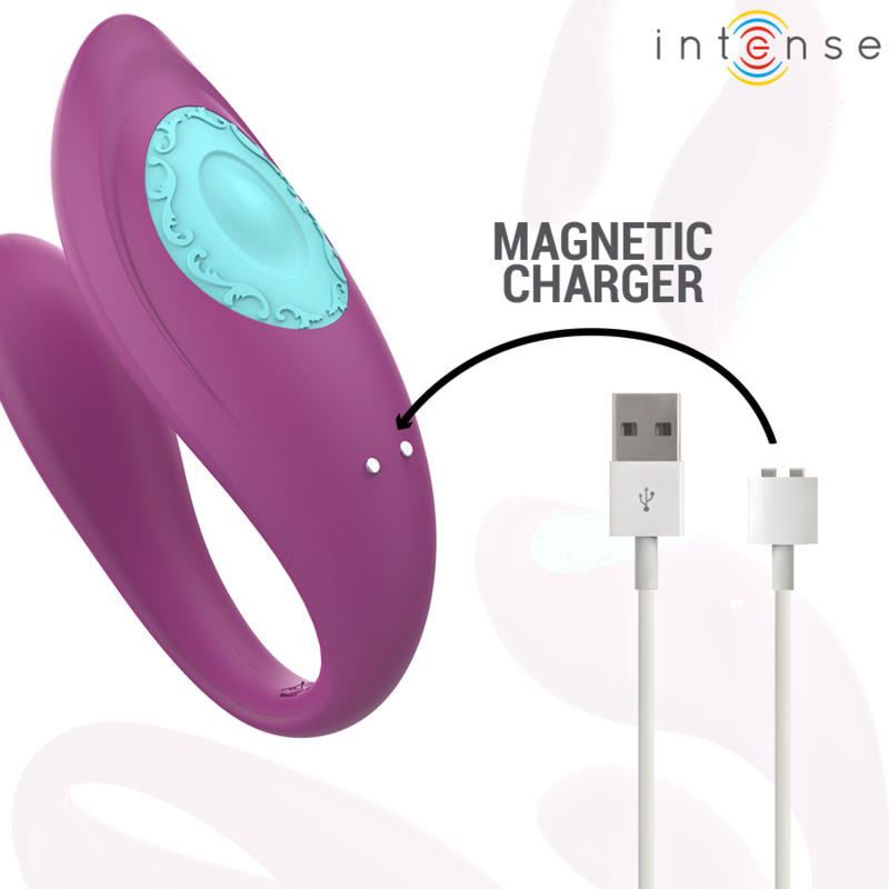 INTENSE - ANNIE ESTIMULADOR & VIBRADOR EM FORMA DE U ROXO COM CONTROLO REMOTO