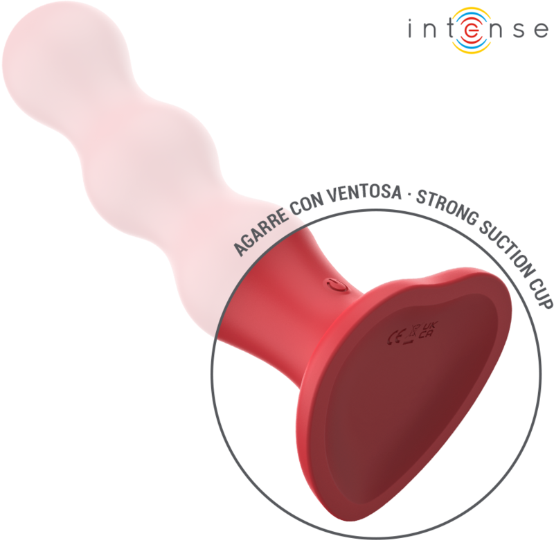 INTENSE - CODY VIBRADOR COM VENTOSA VERMELHO COM CONTROLO REMOTO
