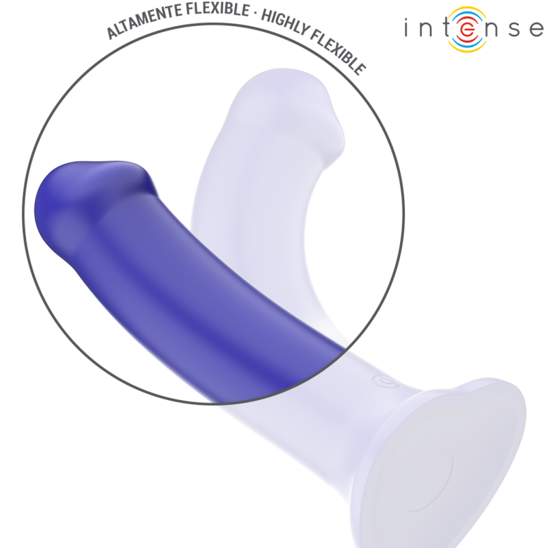 INTENSE - VICTORIA VIBRADOR COM VENTOSA 10 VIBRAÇÕES AZUL ESCURO COM CONTROLO REMOTO