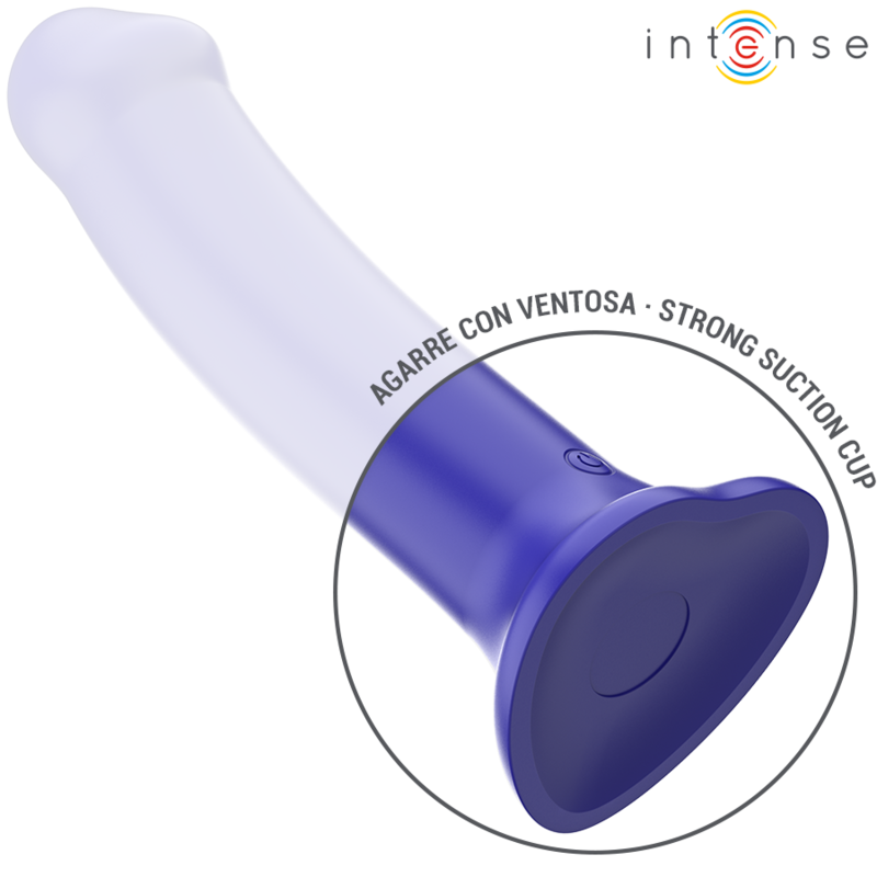 INTENSE - VICTORIA VIBRADOR COM VENTOSA 10 VIBRAÇÕES AZUL ESCURO COM CONTROLO REMOTO