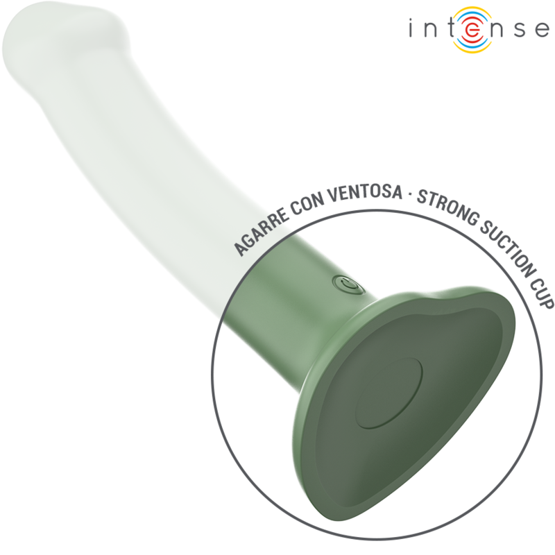 INTENSE - BECCA VIBRADOR COM VENTOSA 10 VIBRAÇÕES VERDE COM CONTROLO REMOTO