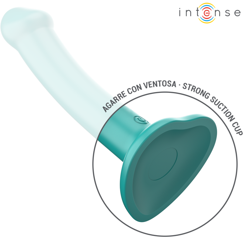 INTENSE - KATIE VIBRADOR COM VENTOSA 10 VIBRAÇÕES AZUL ESCURO COM CONTROLO REMOTO