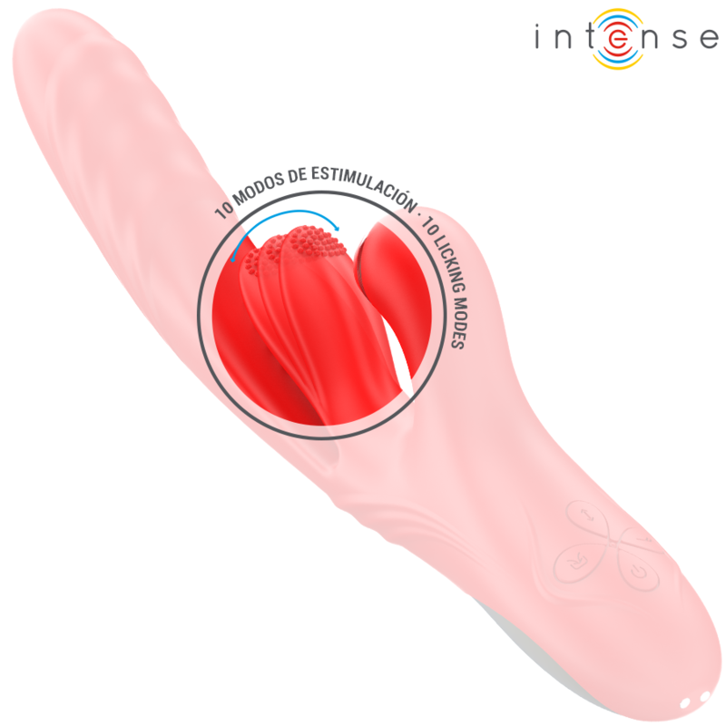 INTENSE - ROSALIA VIBRADOR MULTIFUNÇÃO 3 EM 1 VERMELHO