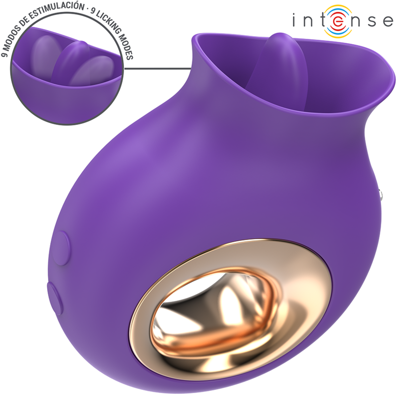 INTENSE - TULI ESTIMULADOR CLITORIANO 9 VIBRAÇÕES & 9 OSCILAÇÕES ROXO