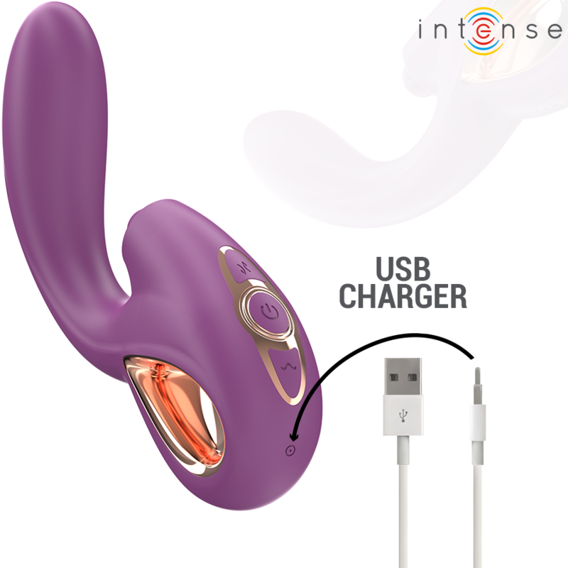 INTENSE - LALI VIBRADOR PONTO G MULTIFUNÇÃO ESTIMULAÇÃO & IMPULSO & VIBRAÇÃO ROXO