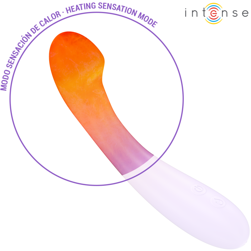 INTENSE - BECKY VIBRADOR 19 CM AQUECIDO 7 VIBRAÇÕES ROXO