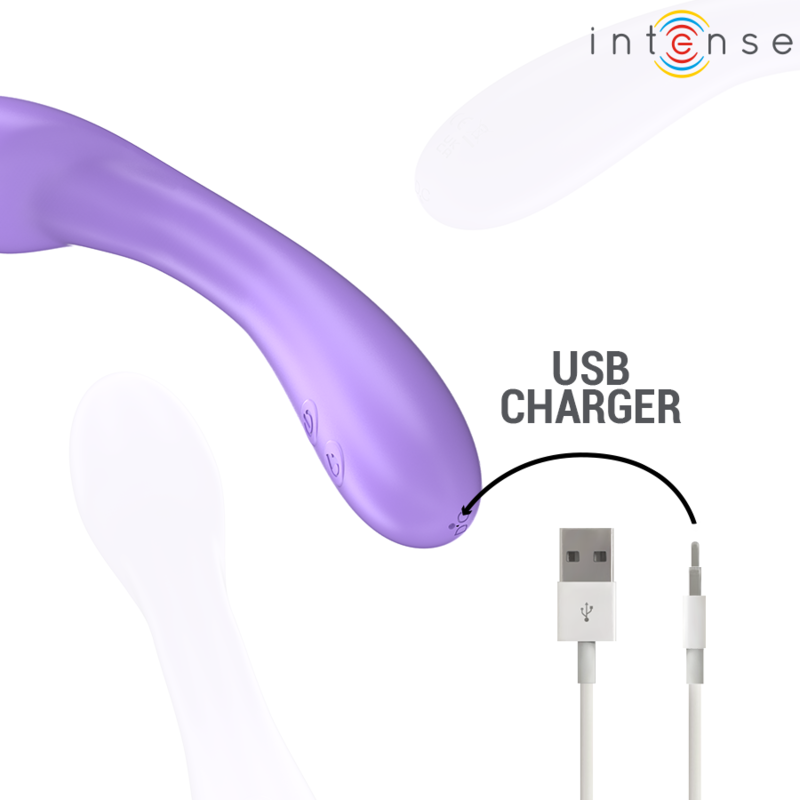 INTENSE - BECKY VIBRADOR 19 CM AQUECIDO 7 VIBRAÇÕES ROXO