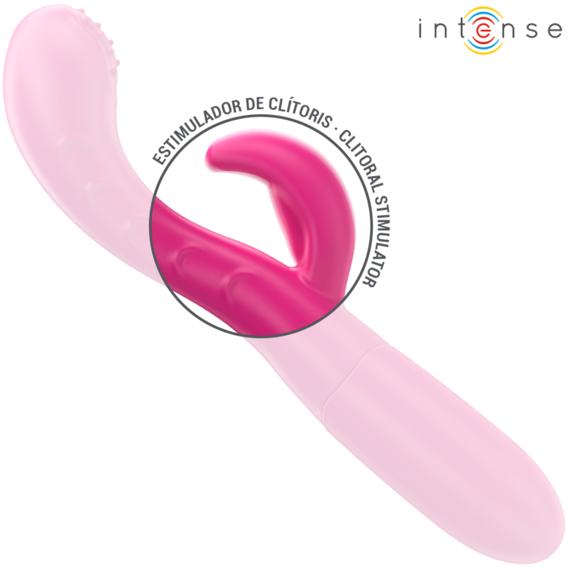 INTENSE - AMARA VIBRADOR COM LÍNGUA ESTIMULADORA 10 VIBRAÇÕES ROSA