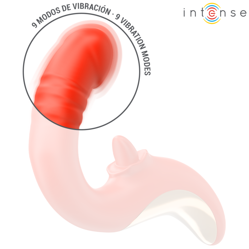 INTENSE - PAULINA VIBRADOR & ESTIMULADOR EM FORMA DE U VERMELHO