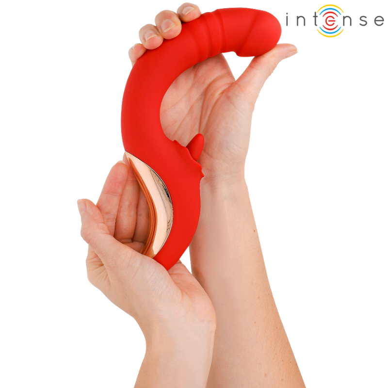 INTENSE - PAULINA VIBRADOR & ESTIMULADOR EM FORMA DE U VERMELHO