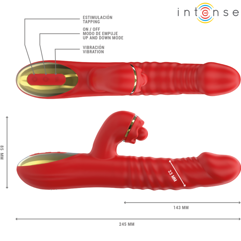INTENSE - THALIA VIBRAÇÃO & IMPULSO & ESTIMULAÇÃO VERMELHO