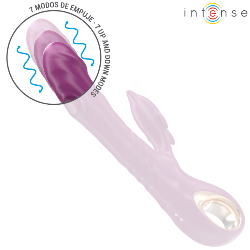 INTENSE - VIBRADOR MULTIFUNCIONAL HALLE COM LÍNGUA ESTIMULANTE DE GOLFINHOS ROXO