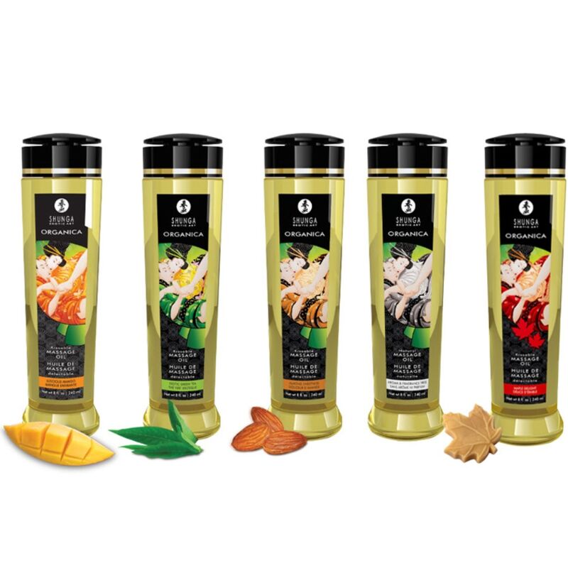 SHUNGA - ÓLEO DE MASSAGEM ORGÂNICO MANGA 240 ML