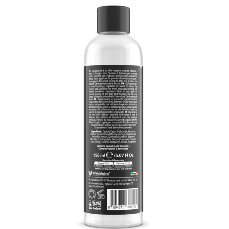 INTIMATELINE LUXURIA - ÓLEO DE MASSAGEM NUVEM DE AÇÚCAR 150 ML