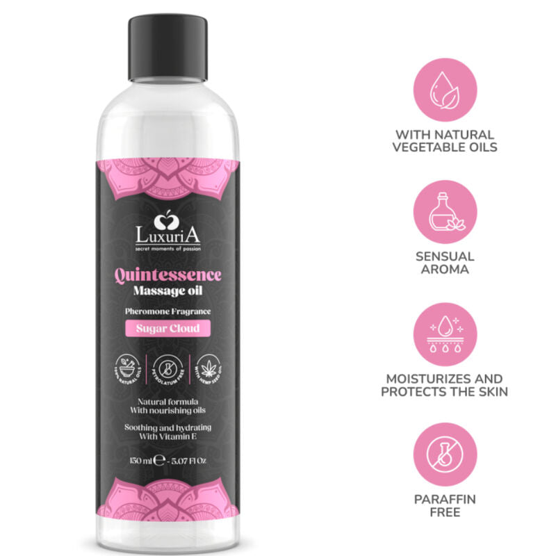INTIMATELINE LUXURIA - ÓLEO DE MASSAGEM NUVEM DE AÇÚCAR 150 ML